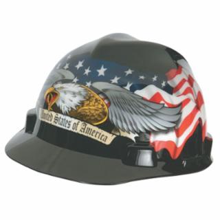 American Flag & Two Eagles - Front Brim 454-10052947